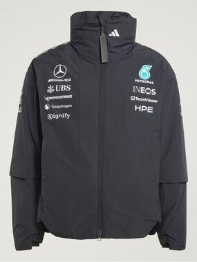 adidas Mercedes AMG Petronas F1 Engineers Primaloft Jacket Black Medium NWT